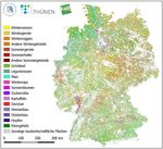 Vergrößerbare Karte der landwirtschaftlichen Nutzung in Deutschland