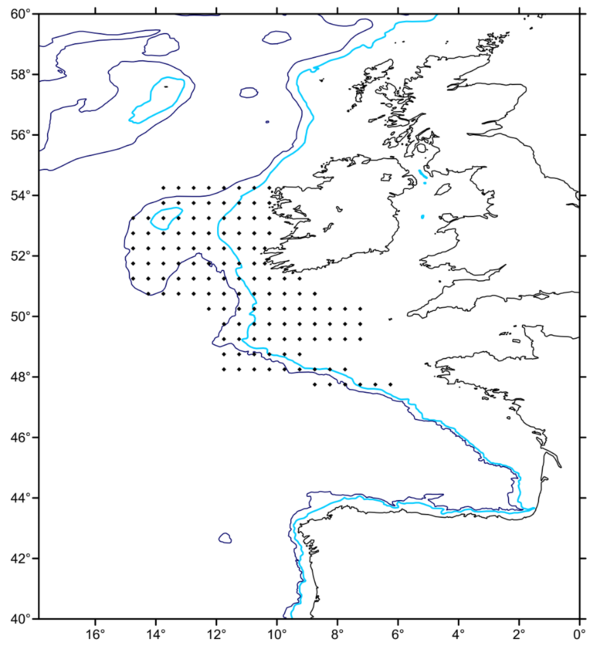 Overview map of the plankton stations to be sampled