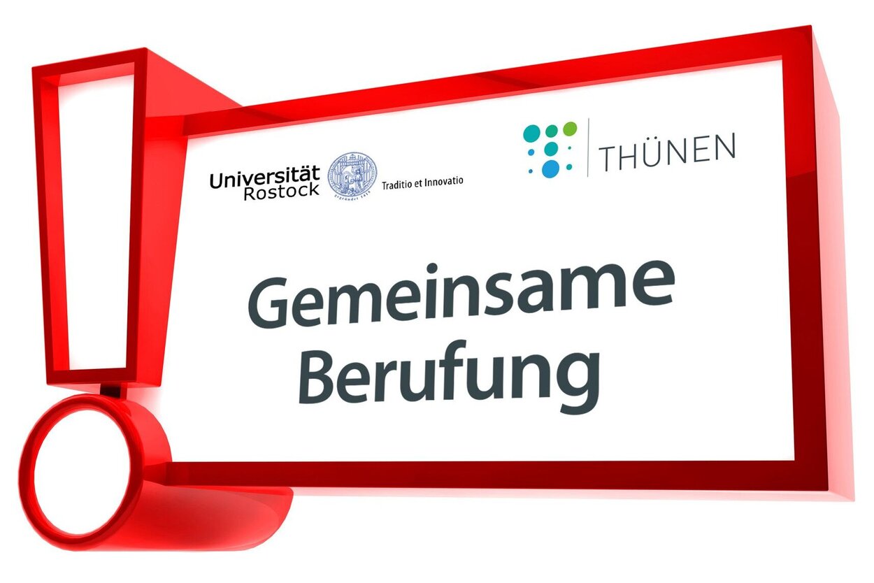 Grafik zur gemeinsamen Berufung des Johann Heinrich von Thünen-Instituts und der Universität Rostock