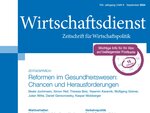 Titelseite des Journals Wirtschaftsdienst Heft 9