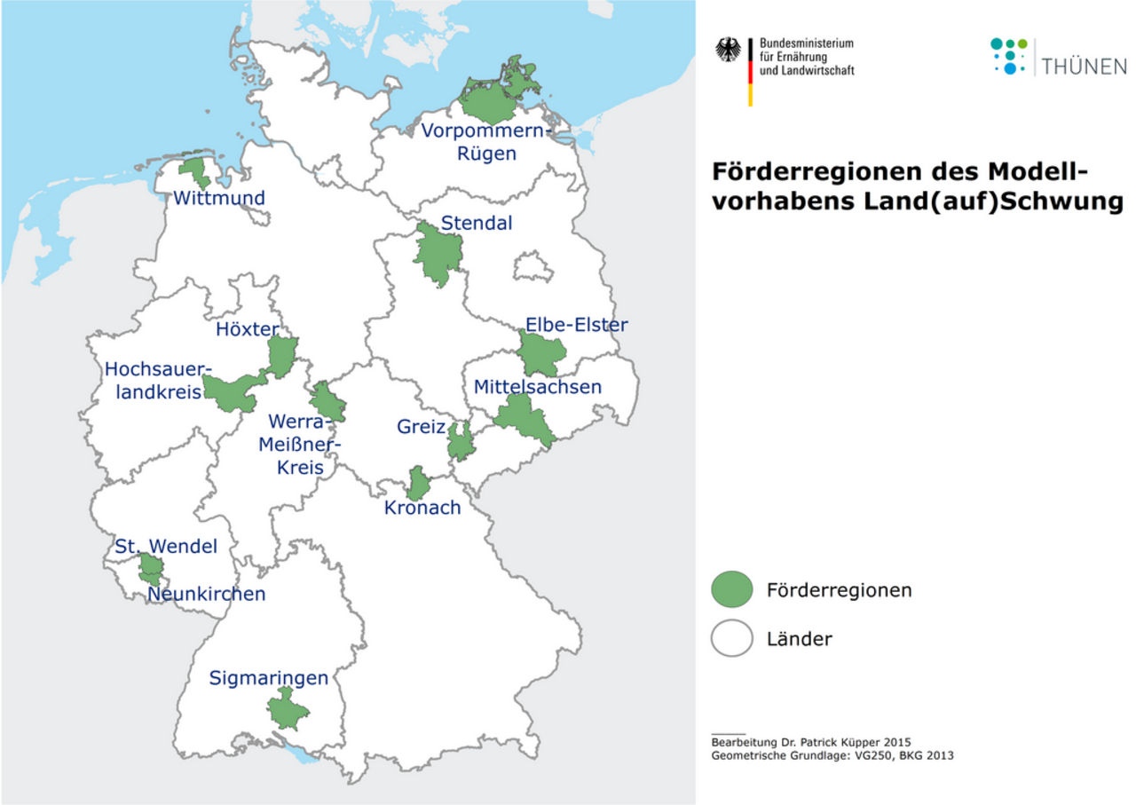 Pilot regions in the program "Land(auf)Schwung"