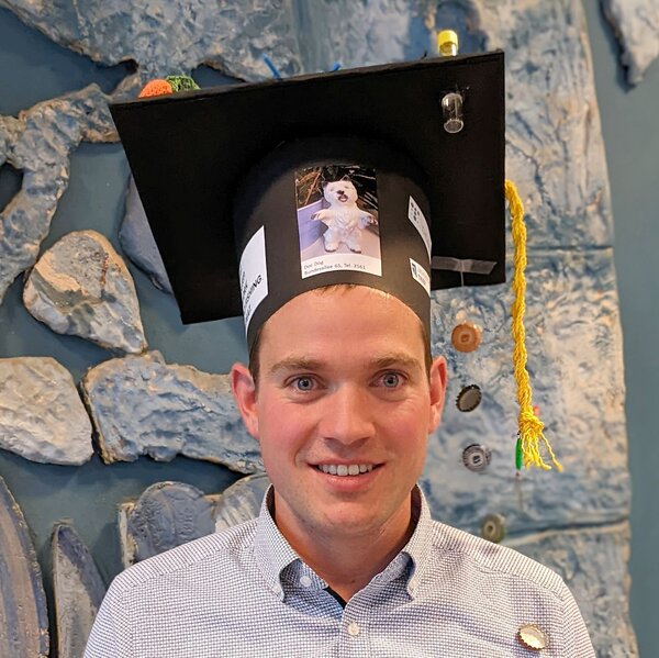 Björn Kemmann mit Doktorhut