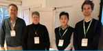 Ein Gruppenfoto v.l.n.r.: Prof. Andreas Stephan (Linneaus University) · Prof. Camilla Widmark (Swedish University of Agricultural Sciences) · Dohun Kim (Swedish University of Agricultural Sciences) · Tomke Honkomp (Thünen Institute of Forestry)