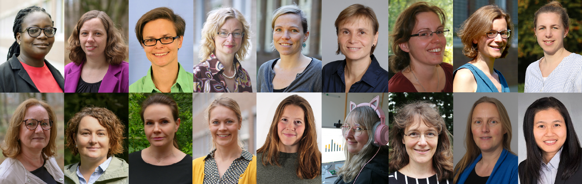 Verschiedene Frauenportraits