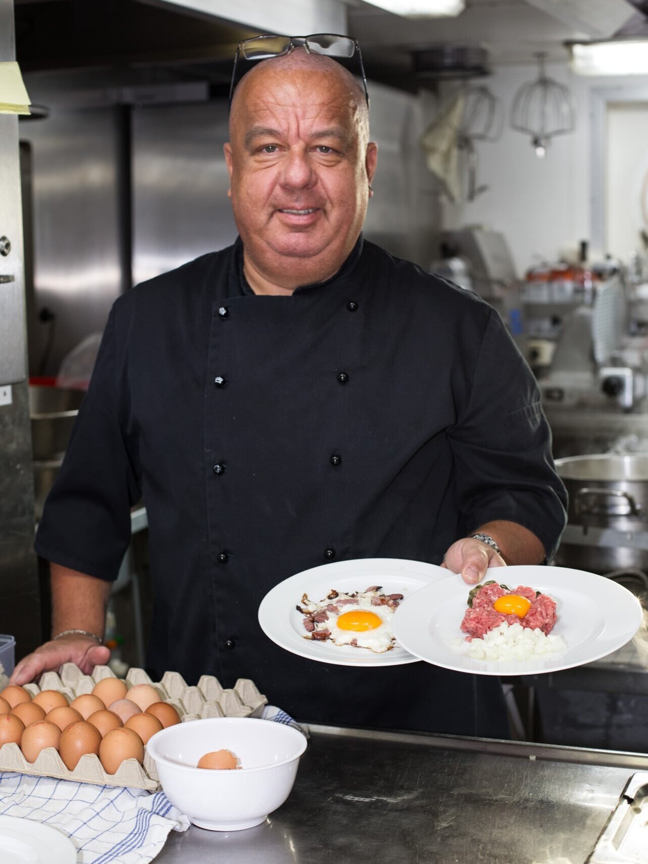 Schiffskoch Steffen Becker.