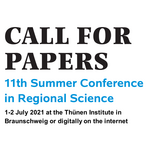 Graphic: Call for Papers (11th Summer Conference of the Society for Regional Research, July 1-2, 2021).