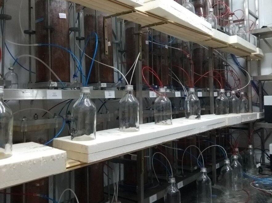 Measurement of nitrogen and nitrous oxide emission in intact soil columns with control of waterlogging in an automated incubation system