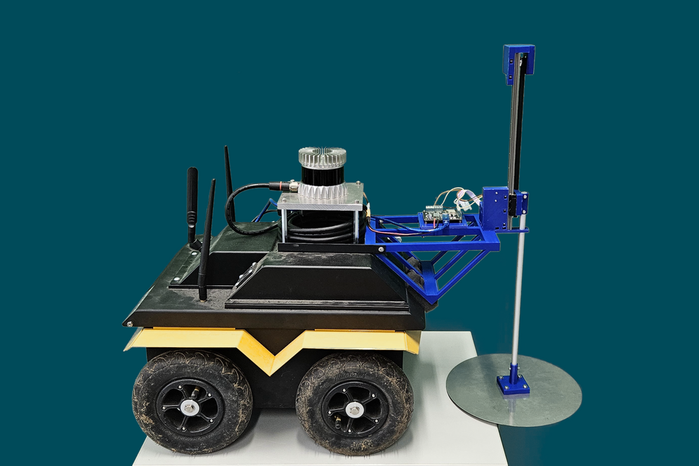 Platemeter an Roboter montiert