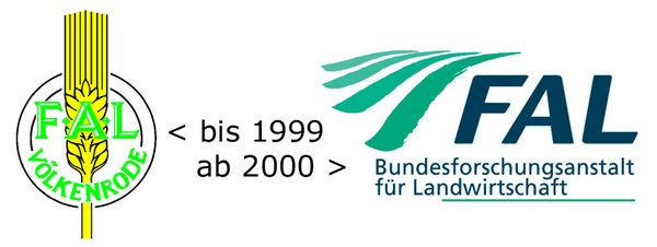 Logo der alten Bundesforschungsanstalt für Landwirtschaft (FAL) vor und nach 2000