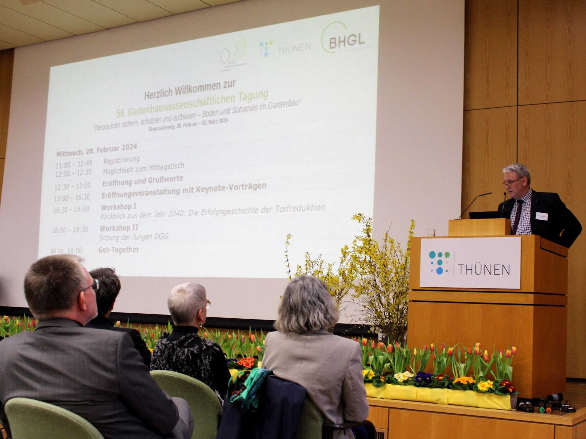 BHGL-Präsident Marc-Guido Megies am Rednerpult