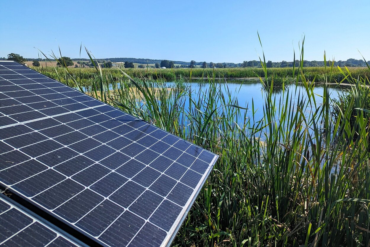 PV auf Moor Photovoltaik-Anlage auf Moorstandort