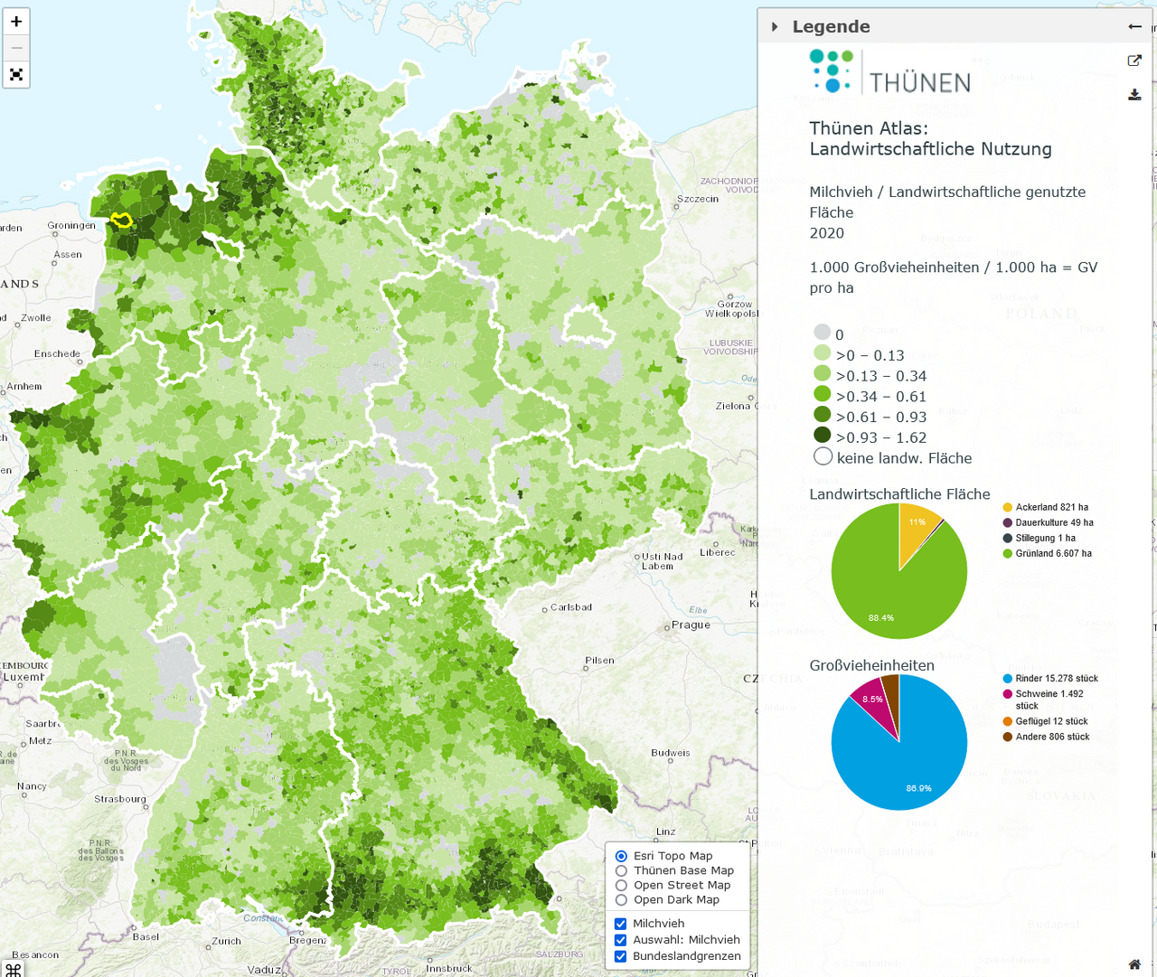 Projektbild: Der Thünen-Agraratlas