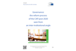Titelseite der Studie „Governance: the reform process of the CAP post 2020 seen from an inter-institutional angle“