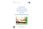 Titelseite der Studie „Governance: the reform process of the CAP post 2020 seen from an inter-institutional angle“