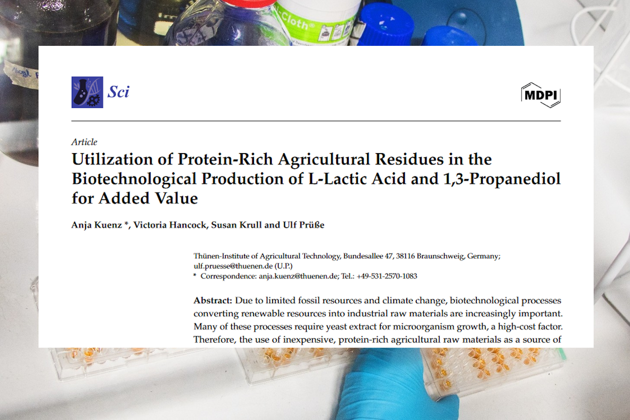 New report on the utilization of protein-rich agricultural residues in the biotechnological production of L-lactic acid and 1,3-propanediol 