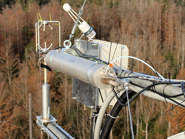 Measuring setup at the Bavarian Forest National Park Measuring setup at the Bavarian Forest National Park