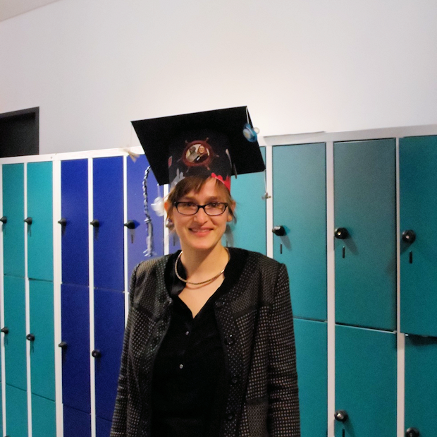 Nina Eibisch  with doctoral cap