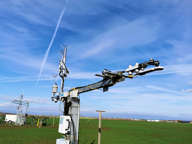 Messaufbau am Standort Gebesee