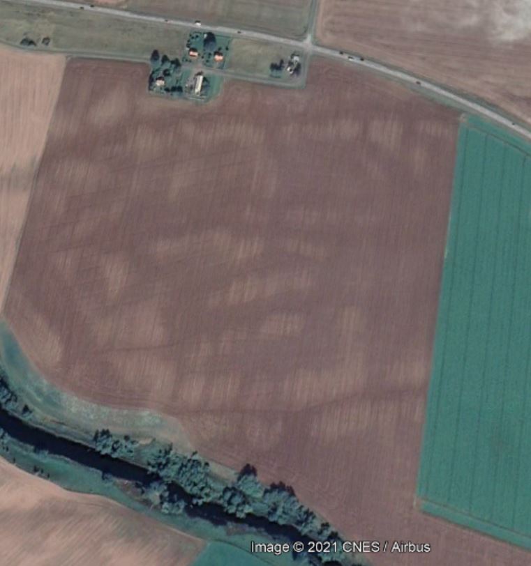 Aerial photo of the study area