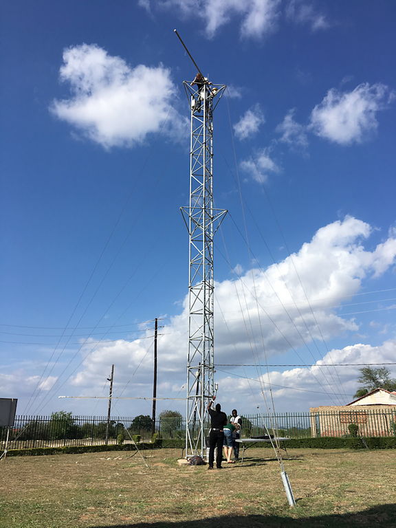 One of the Eddy Covariance Flux Tower sites in Vuwani, Limpopo Provence, South Africa