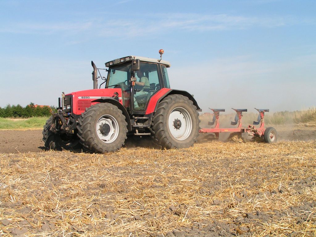 Trecker auf dem Feld