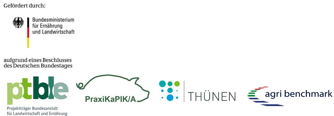 Logos: ptble, PraxiKaPIKA, Thünen, agri benchmark Logos: ptble, PraxiKaPIKA, Thünen, agri benchmark