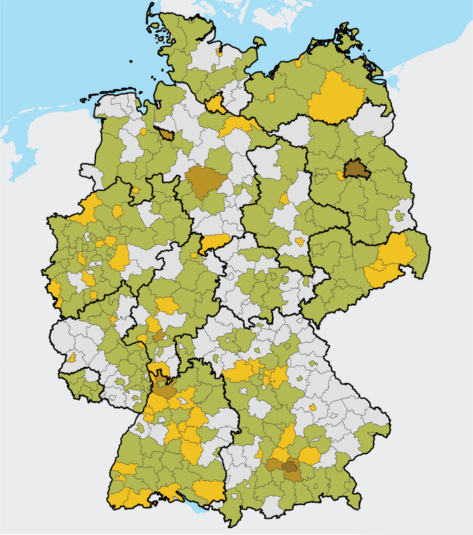 Karte: Ehrenamtliche Initiativen