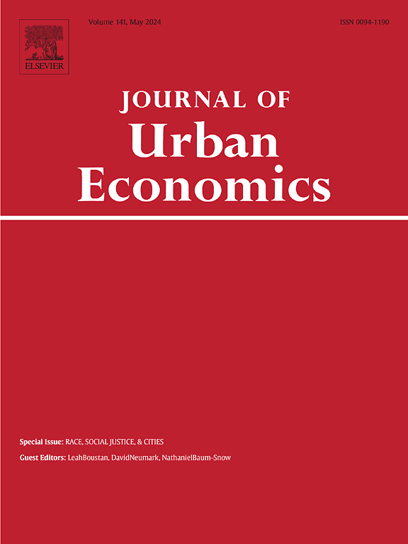 Cover Journal of Urban Economics