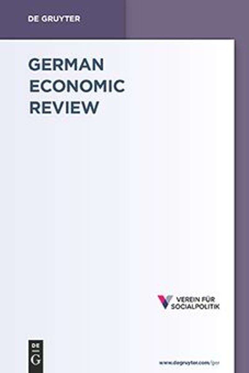 German Economic Review Cover of the Journal German Economic Review