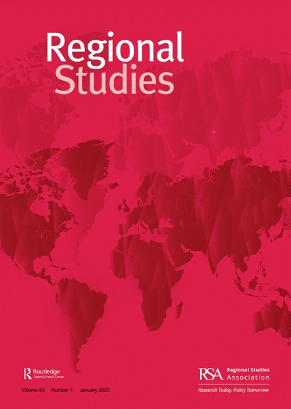 Titelseite des Journals Regional Studies